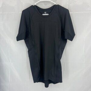 Armourers Choice Men L Armor Shirt Base Layer Multiple Pockets Zip Black Stretch